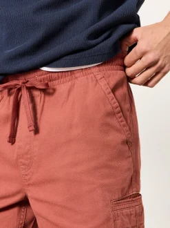 FatFace Padstow Terracotta Pull On Garment Dye Utility Shorts