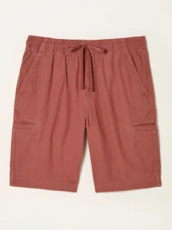 FatFace Padstow Terracotta Pull On Garment Dye Utility Shorts
