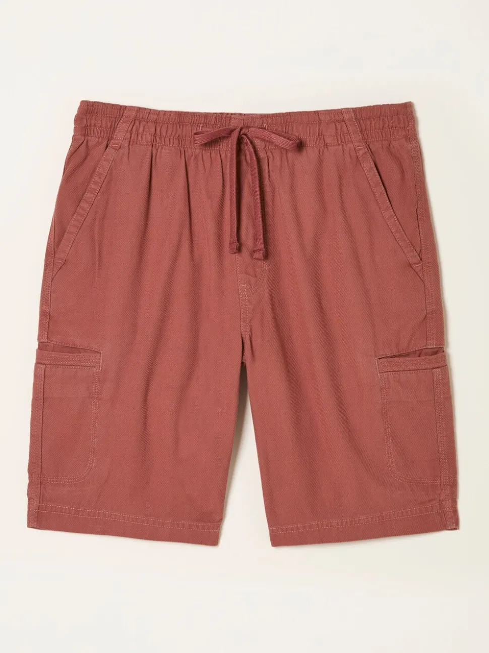FatFace Padstow Terracotta Pull On Garment Dye Utility Shorts