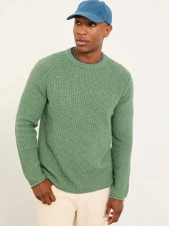 FatFace Penrith Green Crew Neck Knitted Jumper