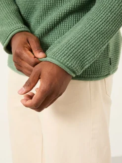 FatFace Penrith Green Crew Neck Knitted Jumper