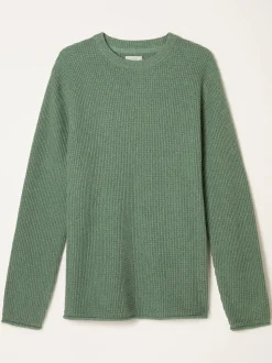 FatFace Penrith Green Crew Neck Knitted Jumper