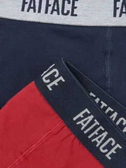 FatFace Red Classic Boxers 2 Pack