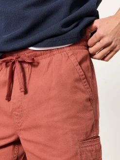 FatFace Rust Red Stow Garment Dye Chino Shorts