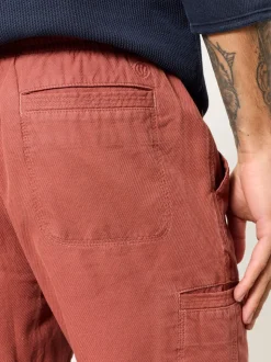 FatFace Rust Red Stow Garment Dye Chino Shorts