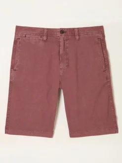 FatFace Rust Red Stow Garment Dye Chino Shorts