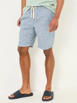 FatFace Seaton Blue Stripe Pull On Shorts