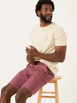 FatFace Seaton Plum Purple Pull On Shorts