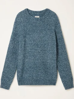 FatFace Sefton Blue Knitted Crew Neck Jumper