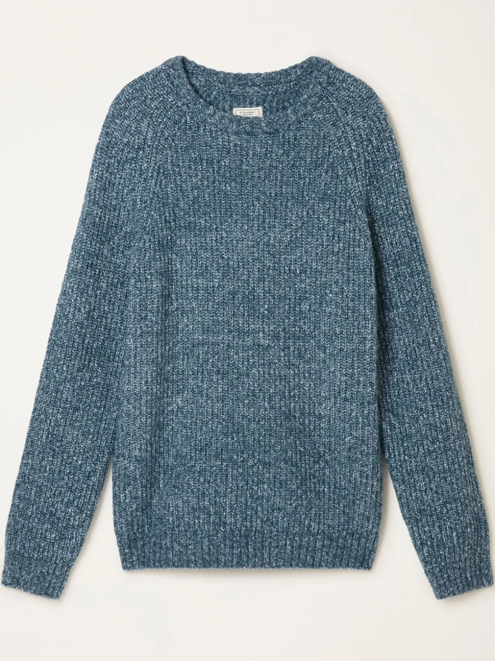 FatFace Sefton Blue Knitted Crew Neck Jumper