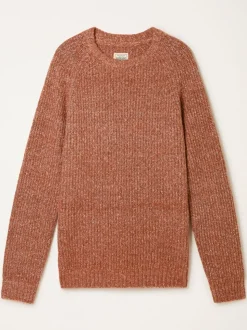 FatFace Sefton Burnt Orange Knitted Crew Neck Jumper