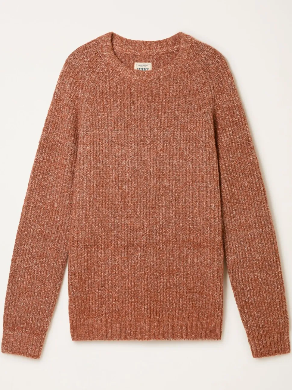 FatFace Sefton Burnt Orange Knitted Crew Neck Jumper
