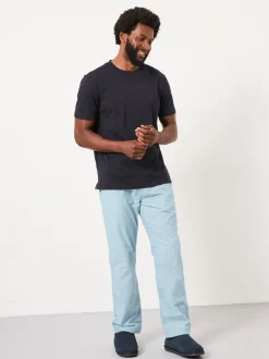 FatFace Seil Light Blue Stripe Trouser Pyjama Set