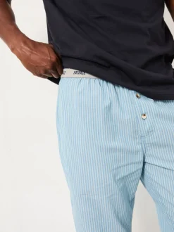 FatFace Seil Light Blue Stripe Trouser Pyjama Set