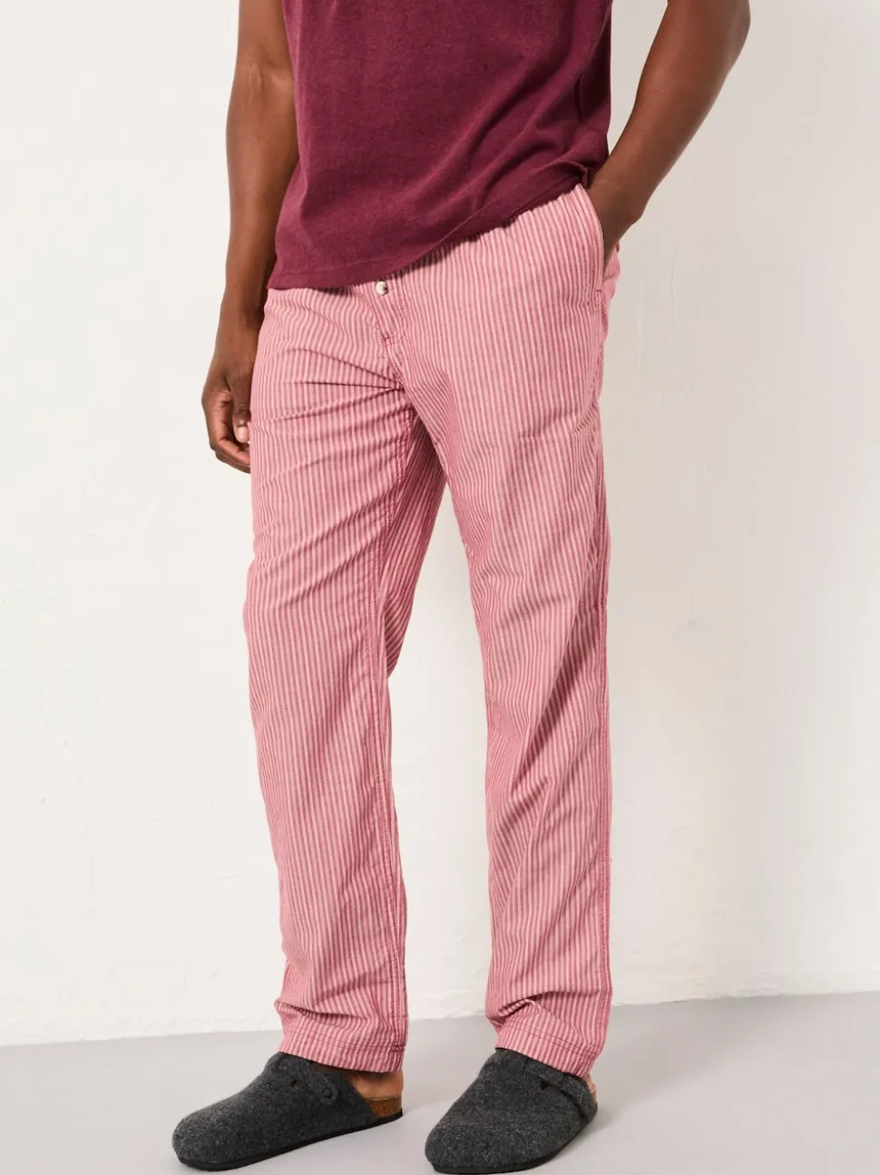 FatFace Seil Terracotta Stripe Pyjama Bottoms
