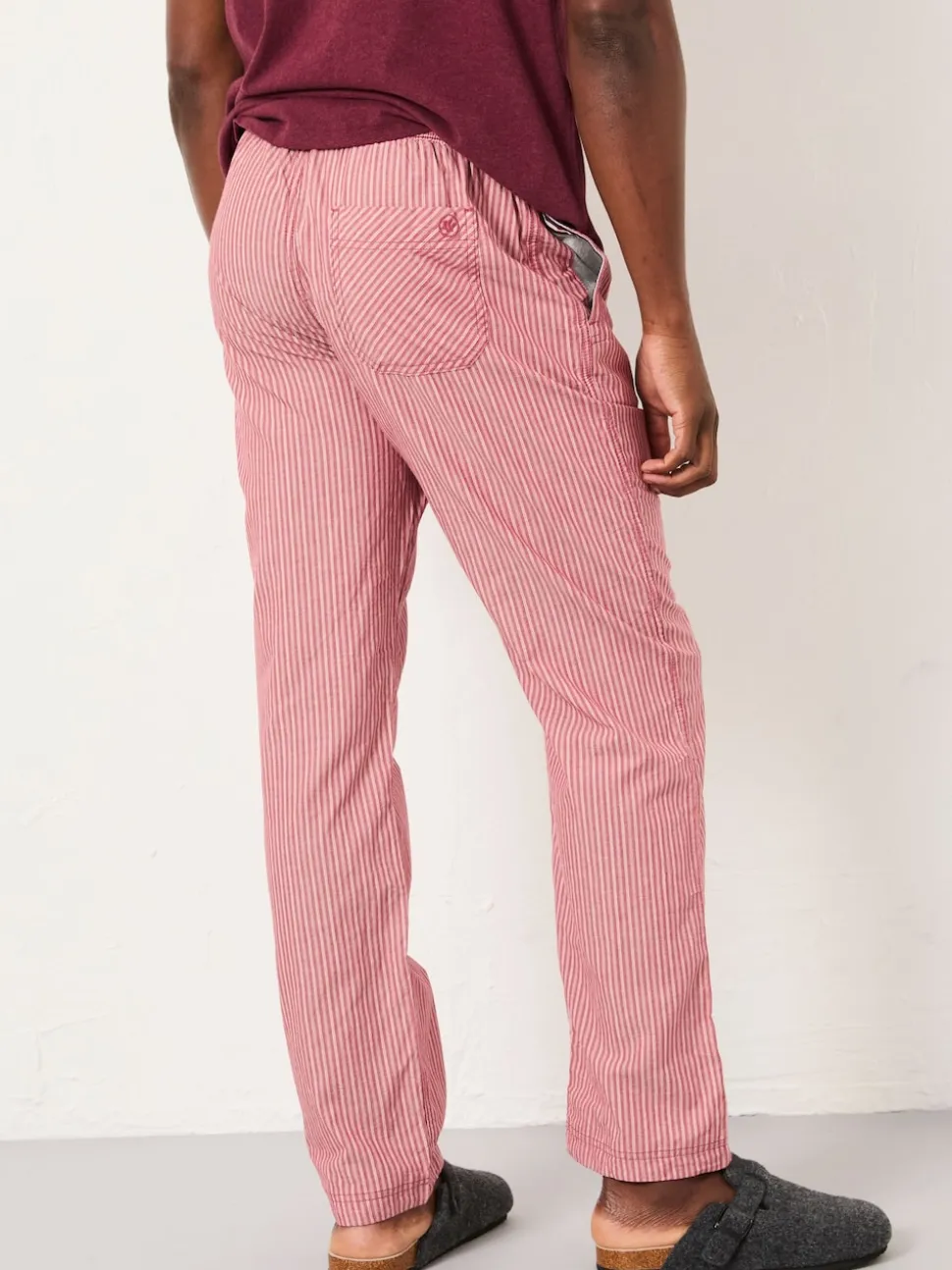 FatFace Seil Terracotta Stripe Pyjama Bottoms