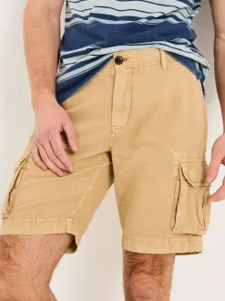 FatFace Stone Cotton Linen Cargo Shorts