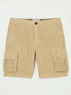 FatFace Stone Cotton Linen Cargo Shorts