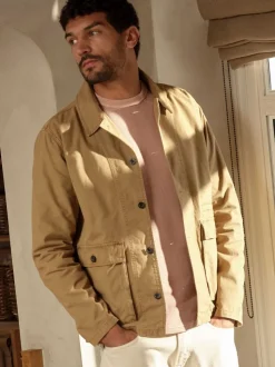 FatFace Stone Garment Dye Worker 100% Cotton Jacket