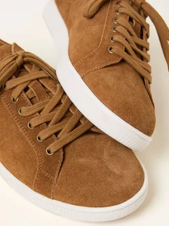 FatFace Tan Brown Mens Suede Trainer