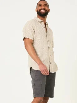 FatFace Tenby Dark Grey Pull On Cargo Shorts