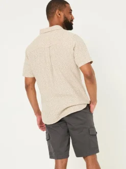 FatFace Tenby Dark Grey Pull On Cargo Shorts
