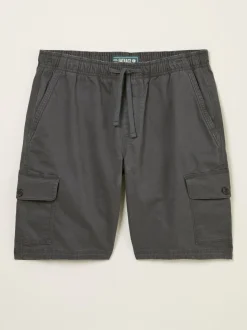 FatFace Tenby Dark Grey Pull On Cargo Shorts