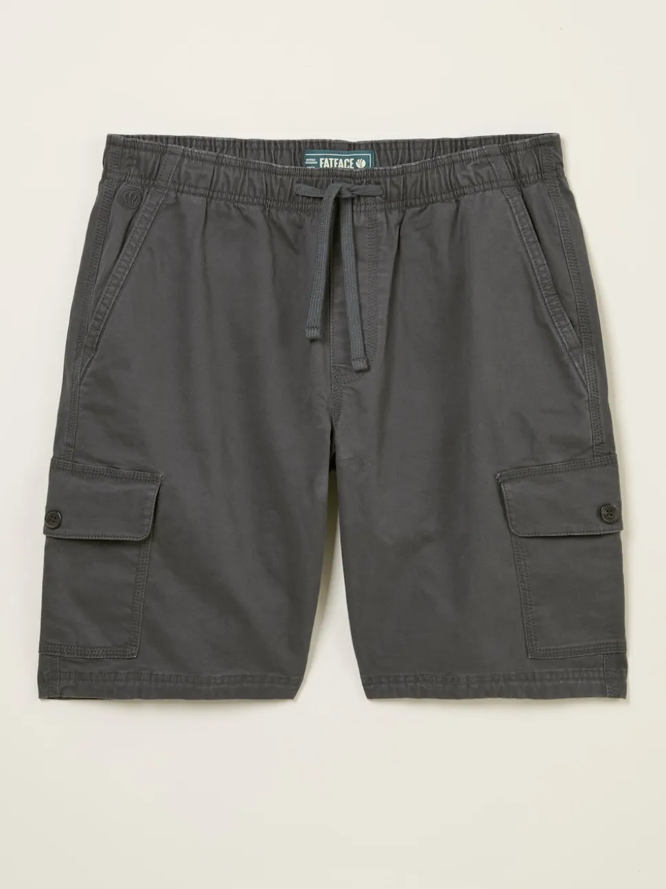 FatFace Tenby Dark Grey Pull On Cargo Shorts