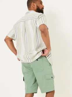 FatFace Tenby Green Pull On Cargo Shorts