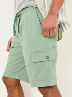 FatFace Tenby Green Pull On Cargo Shorts
