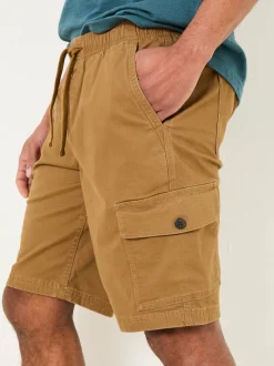 FatFace Tenby Light Brown Pull On Cargo Shorts