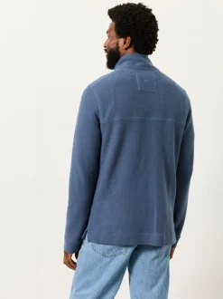 FatFace Trescowe Blue Half Zip Sweat