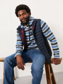 FatFace Trescowe Blue/Navy Stripe Hoodie