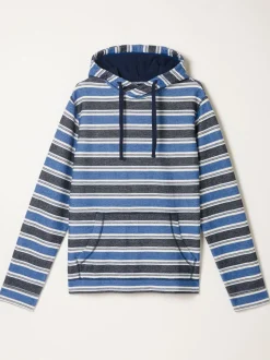 FatFace Trescowe Blue/Navy Stripe Hoodie