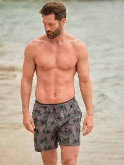 FatFace Trevose Green Parrot Swim Shorts