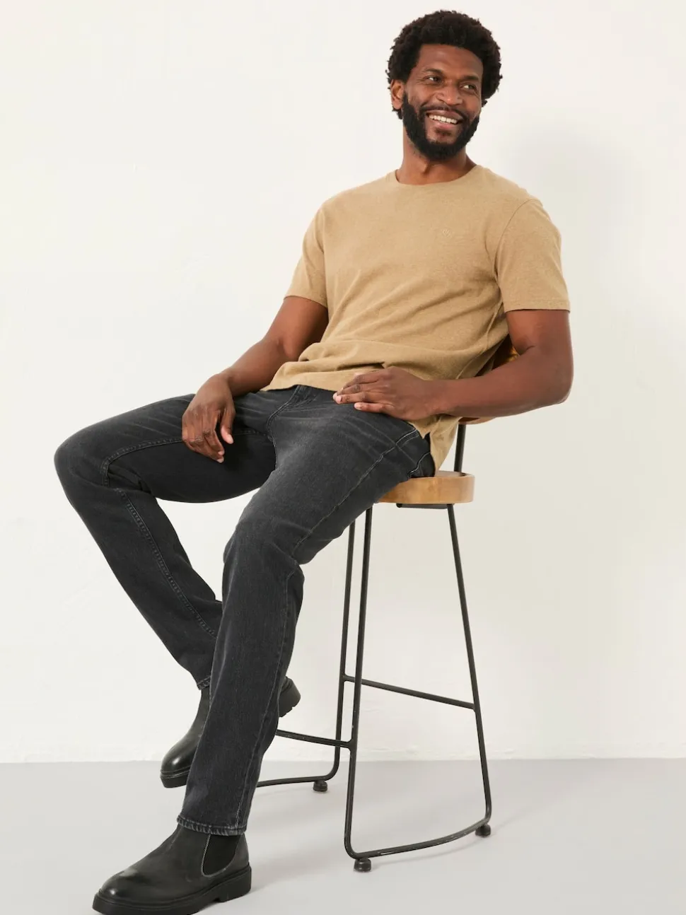 FatFace Washed Black Slim Fit Jeans