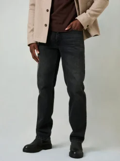 FatFace Washed Black Straight Fit Jeans