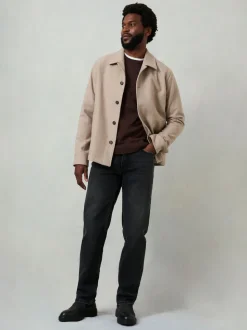 FatFace Washed Black Straight Fit Jeans