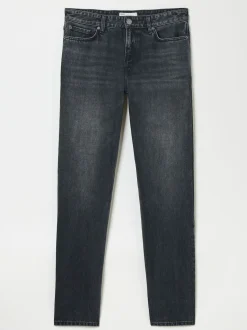 FatFace Washed Black Straight Fit Jeans