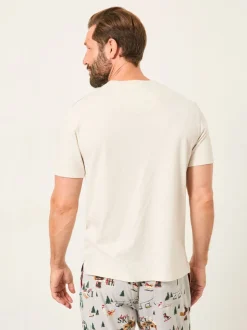 FatFace White Fetching Adventure T-Shirt