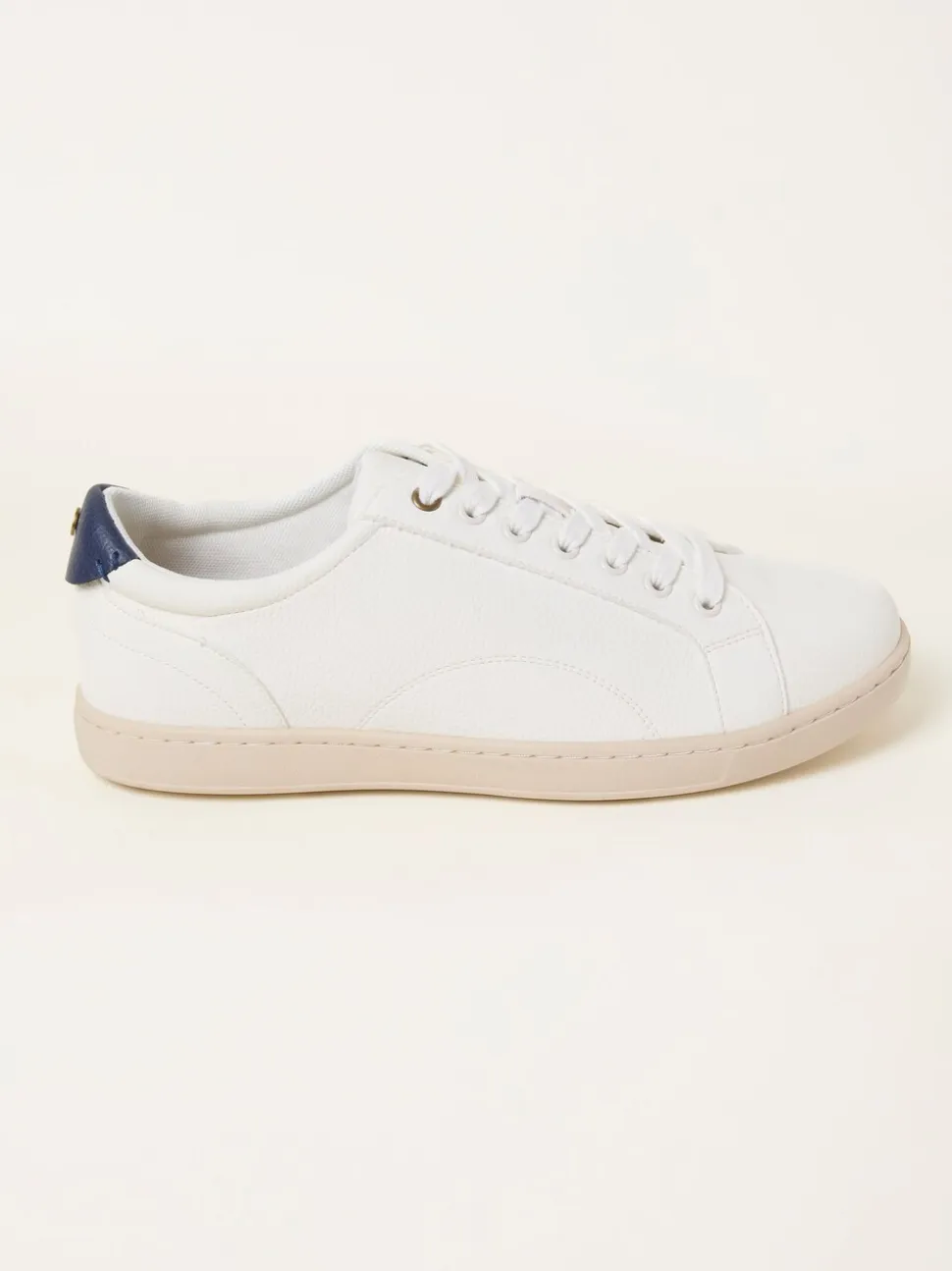 FatFace White Mens PU Trainer