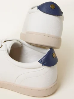 FatFace White Mens PU Trainer