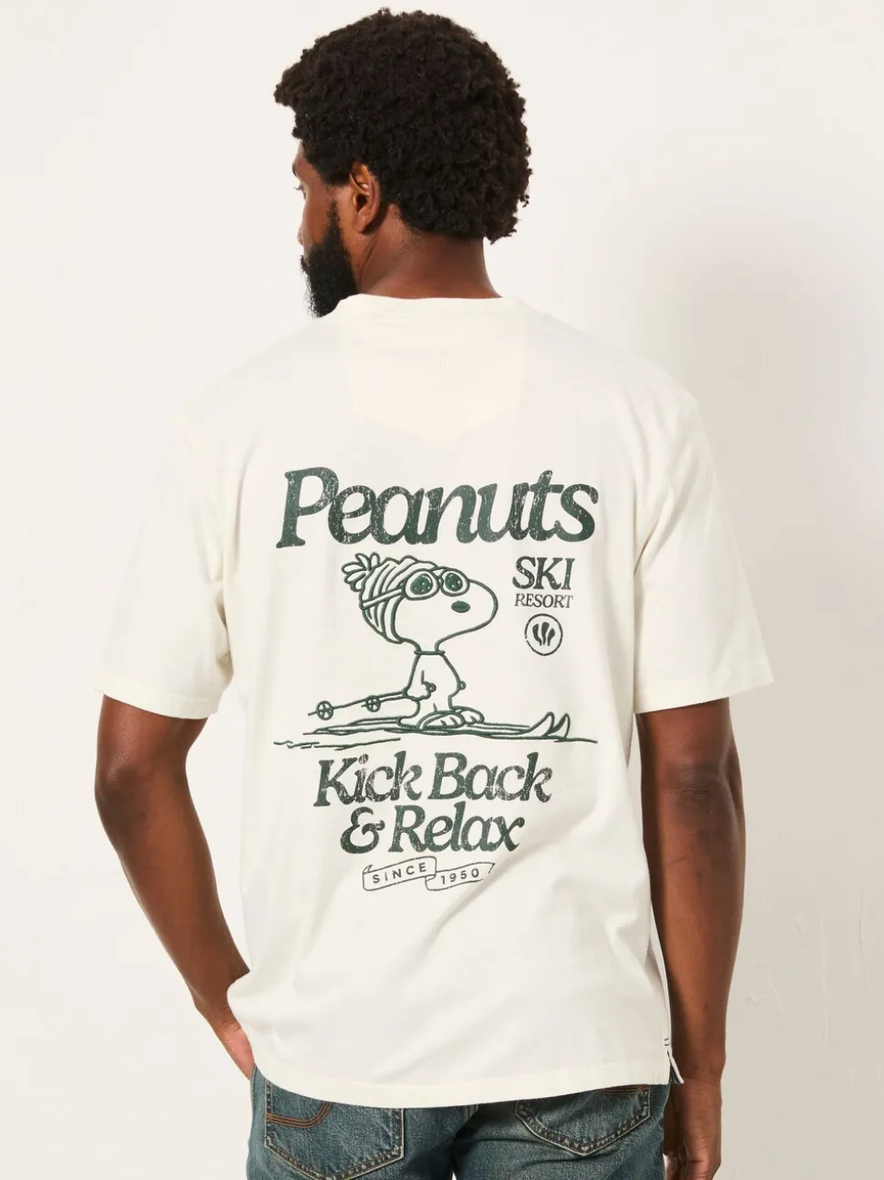 FatFace White Snoopy Peanuts Tshirt
