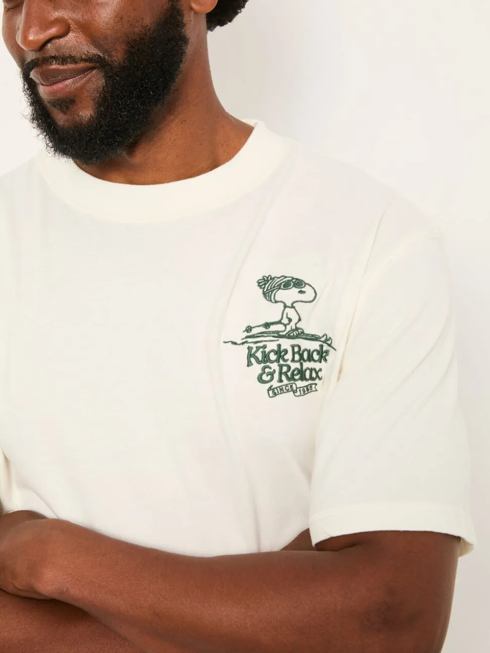 FatFace White Snoopy Peanuts Tshirt