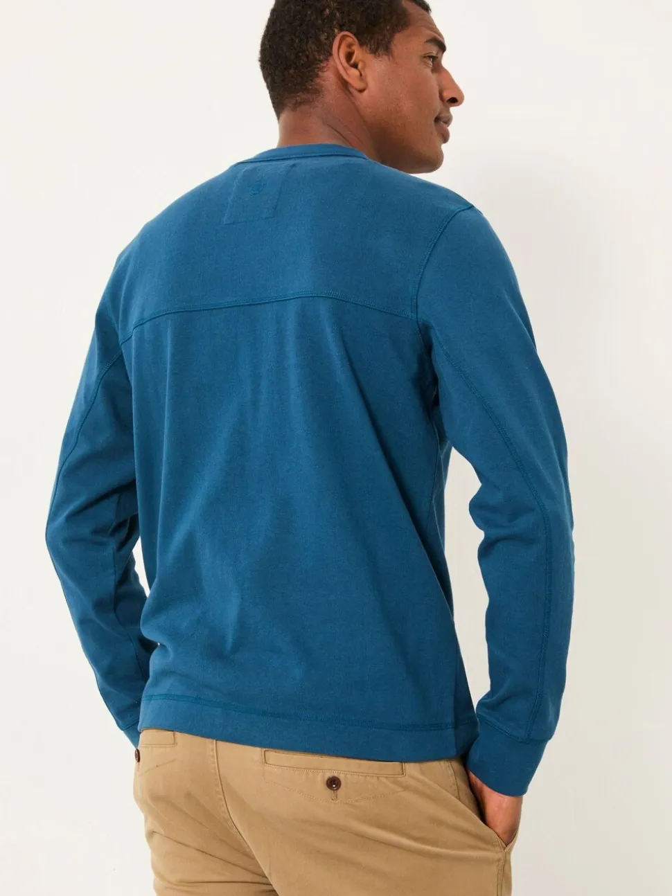 FatFace Wilman Dark Teal Blue Crew Sweat