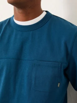 FatFace Wilman Dark Teal Blue Crew Sweat