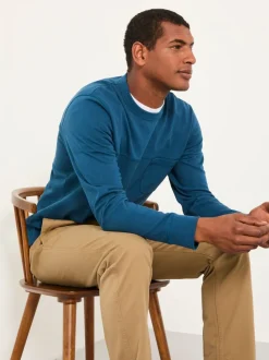 FatFace Wilman Dark Teal Blue Crew Sweat