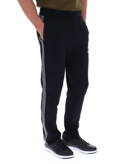 Fila Black Layton Straight Leg Joggers With Tape