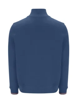 Fila Blue RAMY 2 FBOX Quarter Zip With Tipping At Cuffs Sweatshirt