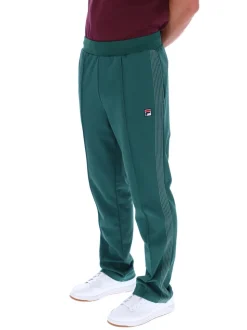 Fila Green Tavis Contrast Stitch Straight Leg Joggers